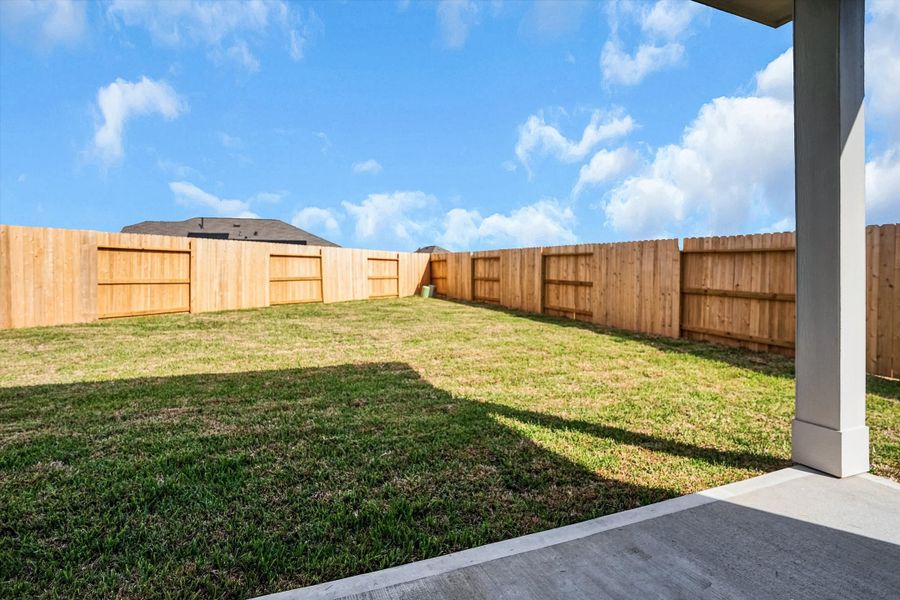 Exterior details and patio area of a home in Sunterra 50s, Katy (Image 3). Exterior details and patio area of a home in Sunterra 50s, Katy (Image 3).