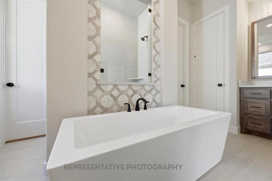 Furnished interior view inside a new home in Star Trail: 65ft. lots, Prosper (Image 7). Furnished interior view inside a new home in Star Trail: 65ft. lots, Prosper (Image 7).