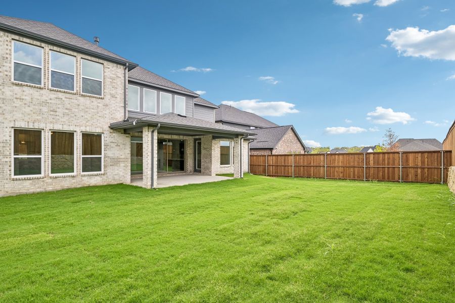 Exterior details and patio area of a home in The Ranch at Uptown Celina, Celina (Image 28).