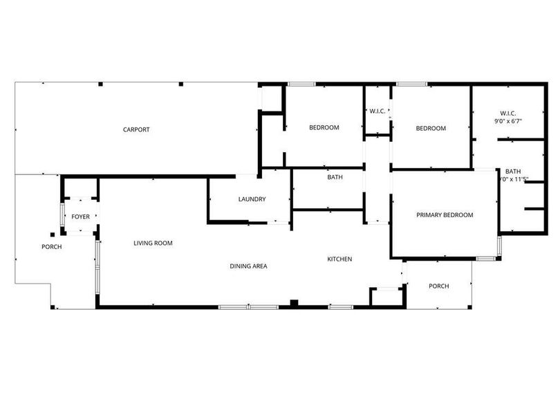 2D floor plan layout of this home in , Denison, TX (Image 3).