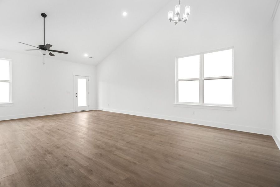 Representative unfurnished interior of a home built from the The Ridgeport by Davidson Homes LLC in Calista Farms, White House (Image 21). Representative unfurnished interior of a home built from the The Ridgeport by Davidson Homes LLC in Calista Farms, White House (Image 21).