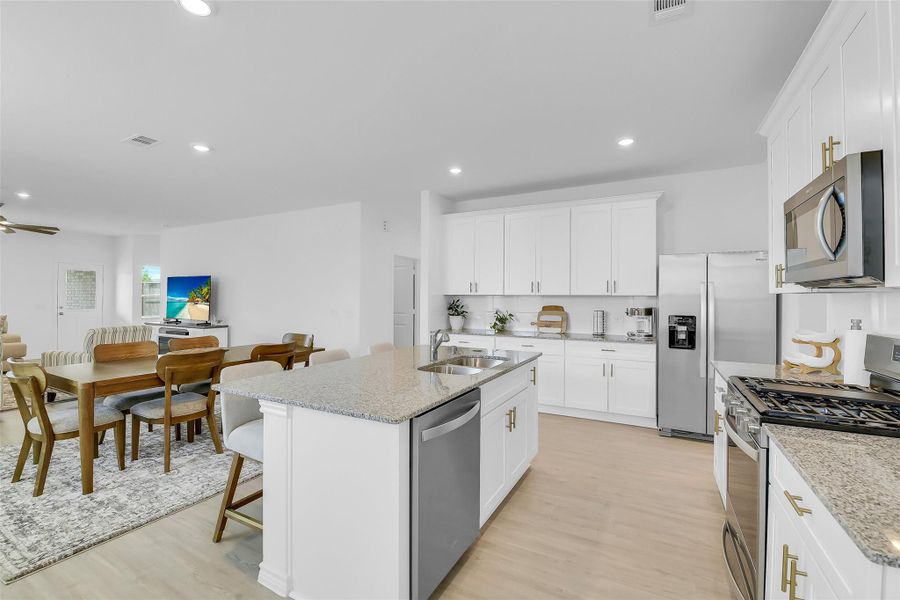 Furnished interior view inside a new home in Mavera, Conroe (Image 9).