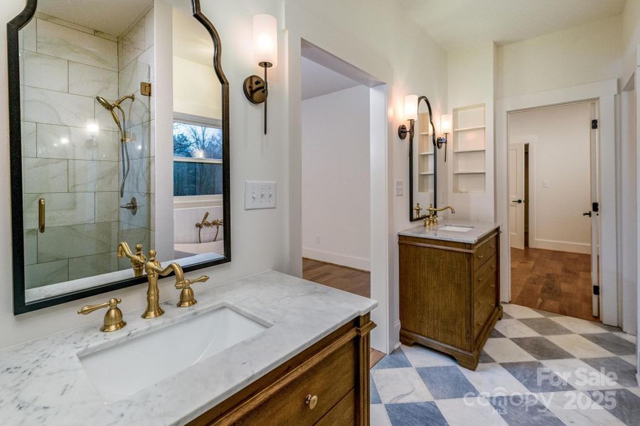 Furnished interior view inside a new home in , Cleveland (Image 36).