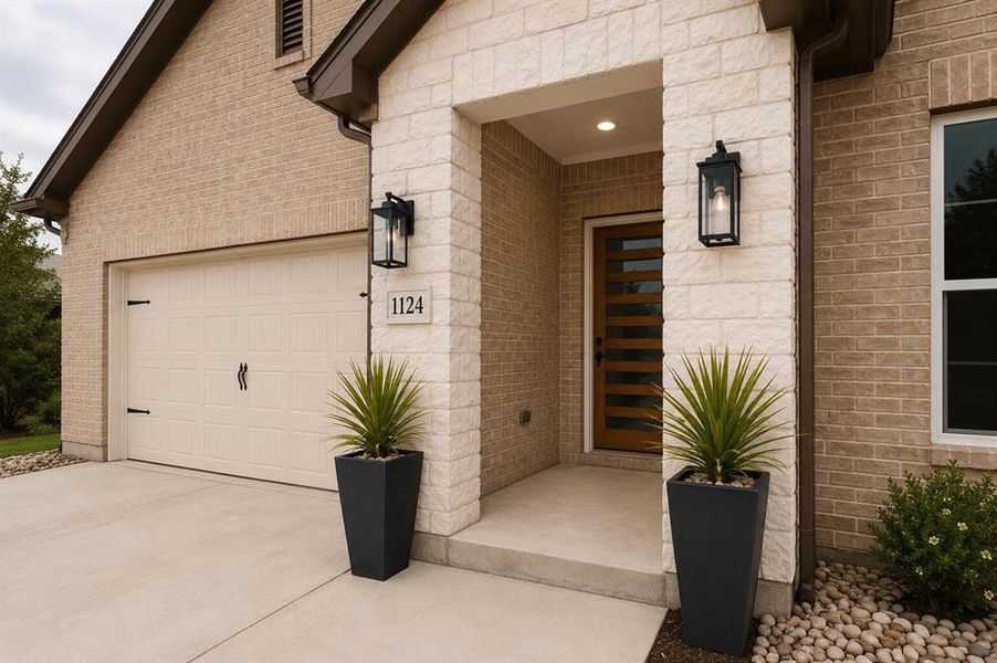 Exterior details and patio area of a home in , Sherman (Image 3).