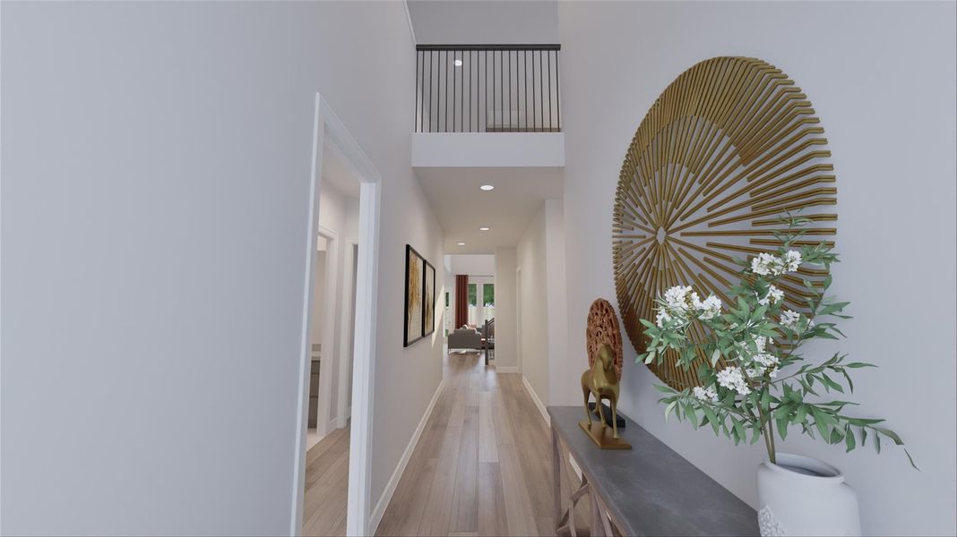 Furnished interior view inside a new home in Oakberry Trails, Waller (Image 24).