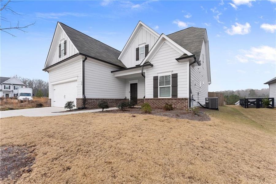 Front exterior of a new home in , Dawsonville, GA, highlighting curb appeal (Image 23).