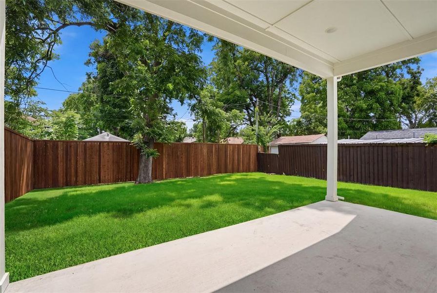 Exterior details and patio area of a home in , Dallas (Image 27). Exterior details and patio area of a home in , Dallas (Image 27).