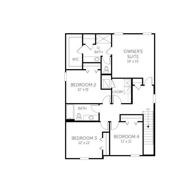 2D floor plan layout of this home in Cedar Creek, Jacksonville, FL (Image 3).