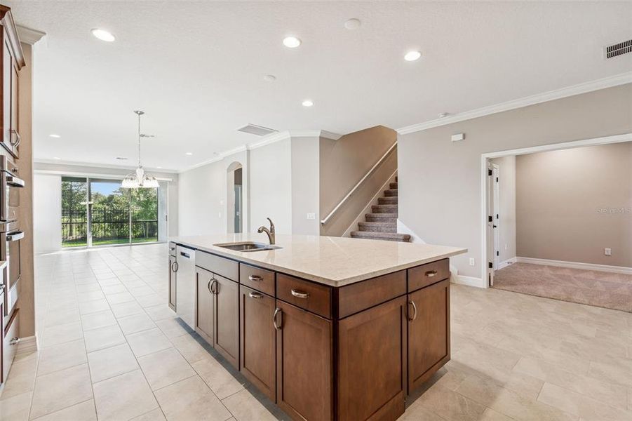 Furnished interior view inside a new home in Villas Del Lago, Lutz (Image 10).