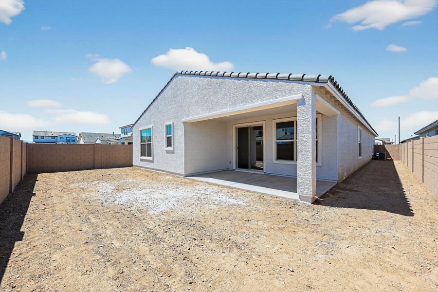 Exterior details and patio area of a home in Artisan at Asante, Surprise (Image 3).