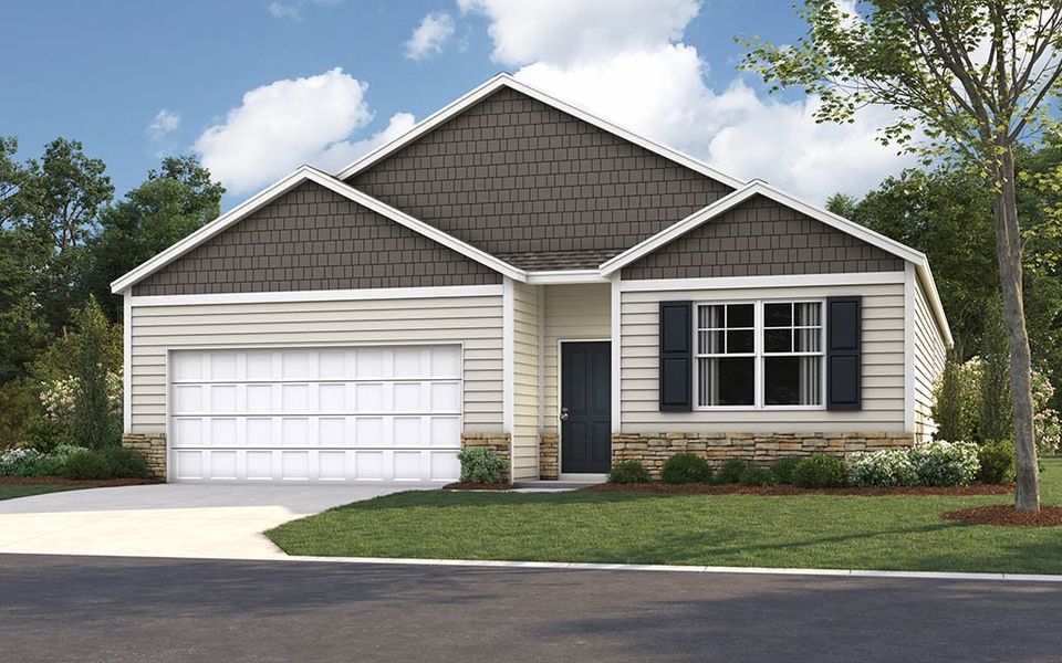 Representative exterior photo of a completed home built from the Cali by D.R. Horton in Creekside Ridge, Dandridge, TN (Image 20).