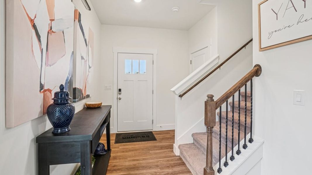 Furnished interior view inside a new home in The Hideaway at Fox Meadows, Bluff City (Image 13).