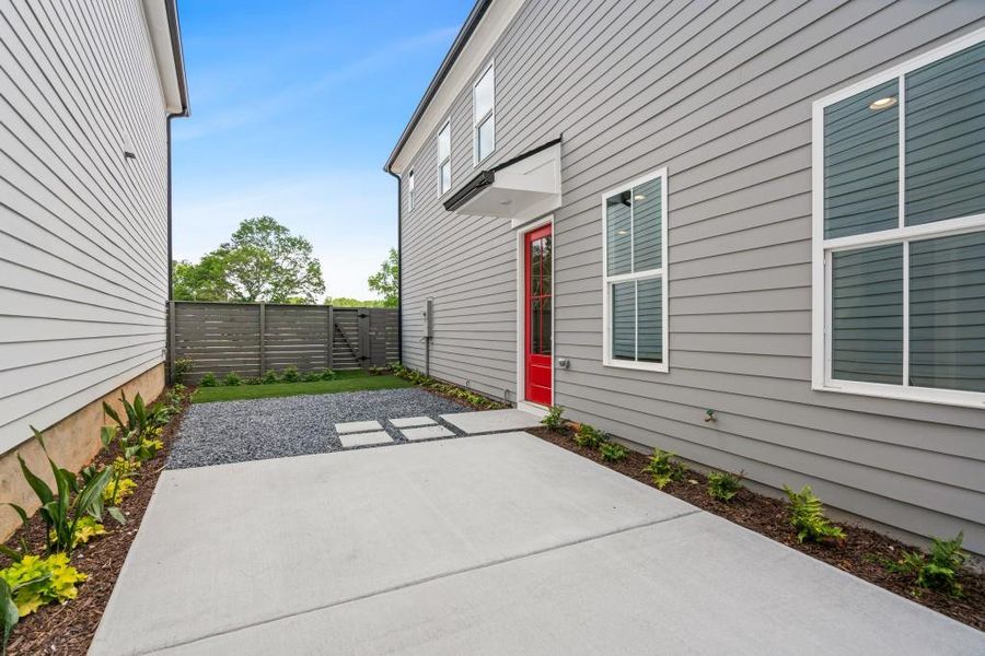 Exterior details and patio area of a home in Harmony, Auburn (Image 24).