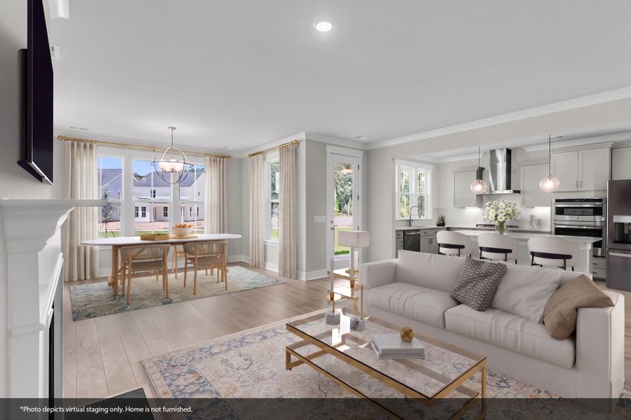 Furnished interior view inside a new home in Pineland Preserve, Summerville (Image 8).
