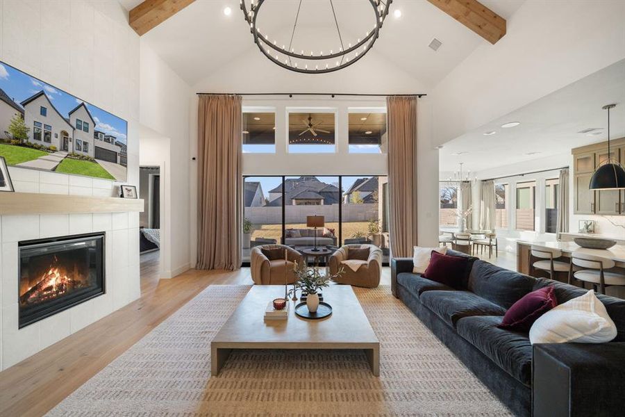 Furnished interior view inside a new home in Painted Tree 60' Series, McKinney (Image 24).