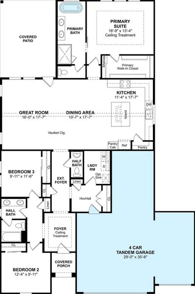 The Tacoma floor plan by K. Hovnanian Homes. 1st Floor Shown. *Prices, plans, dimensions, features, specifications, materials, and availability of homes or communities are subject to change without notice or obligation.