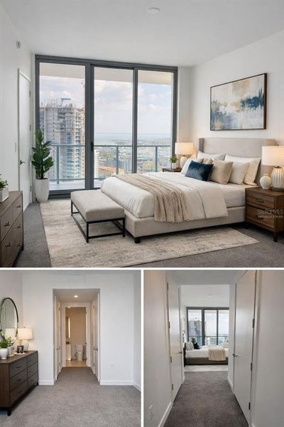 Furnished interior view inside a new home in , St. Petersburg (Image 20).