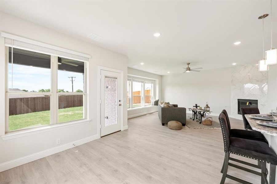 Furnished interior view inside a new home in Parks of Aledo, Aledo (Image 6).