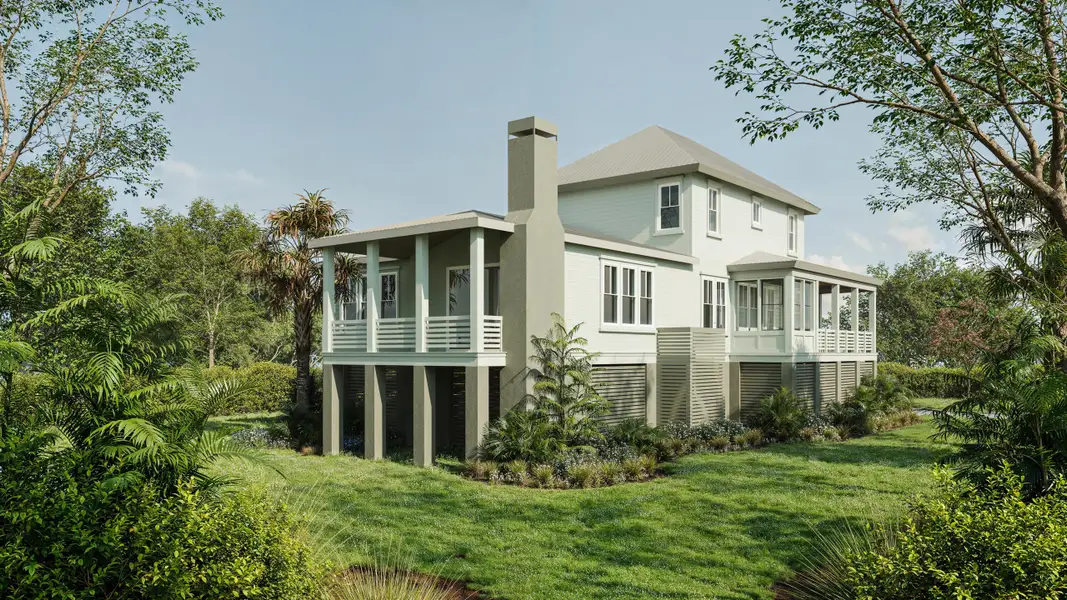 Front exterior of a new home in , Johns Island, SC, highlighting curb appeal (Image 2). Front exterior of a new home in , Johns Island, SC, highlighting curb appeal (Image 2).