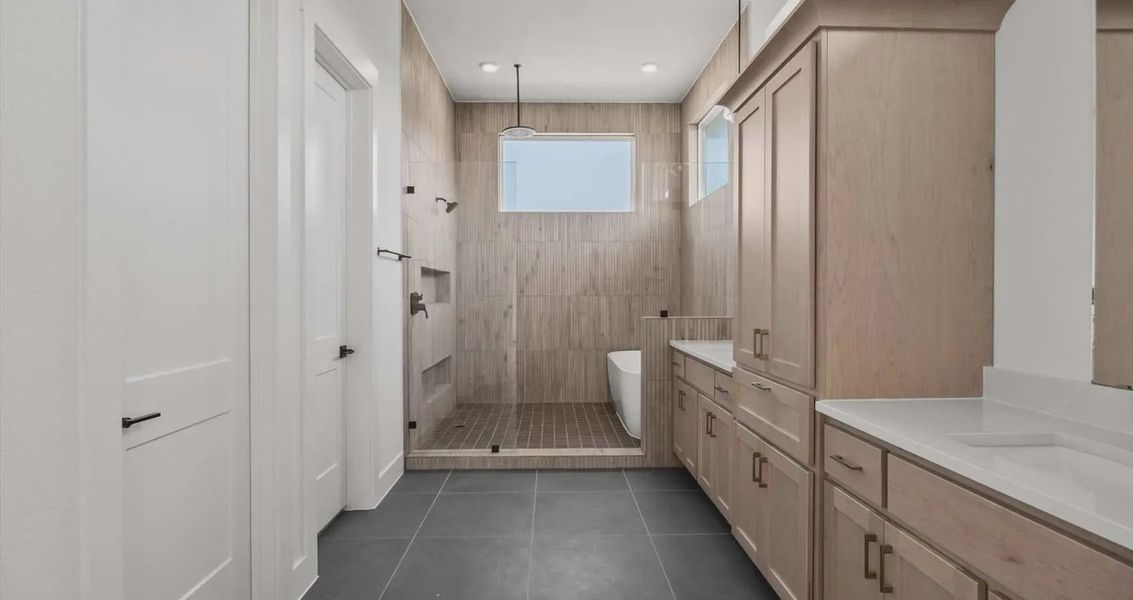 Furnished interior view inside a new home in Sweetwater, Austin (Image 6).
