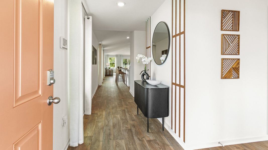 Representative furnished interior of a home built from the BERKELEY by D.R. Horton in Rookery, Green Cove Springs (Image 4).