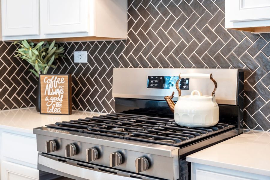 Stainless steel gas range Stainless steel gas range