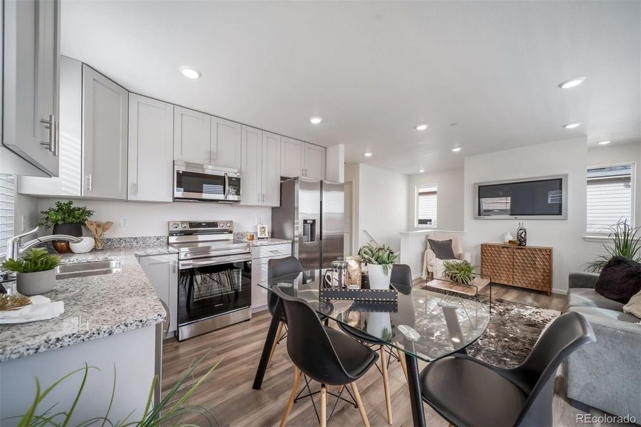 Furnished interior view inside a new home in , Commerce City (Image 3).