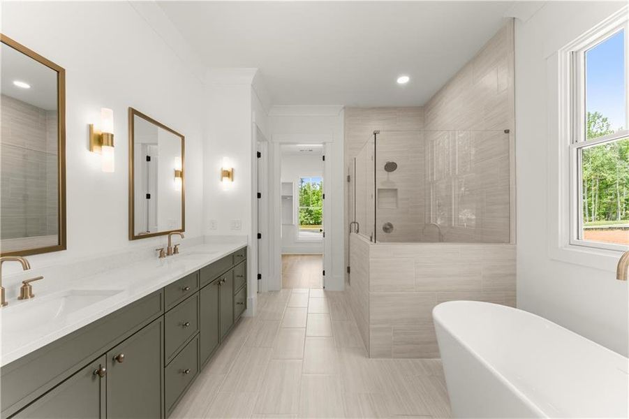 Furnished interior view inside a new home in Woodford, Acworth (Image 8).