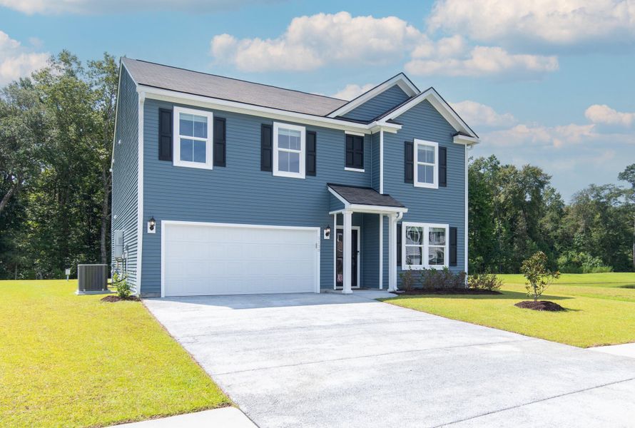 Front exterior of a new home in , Johns Island, SC, highlighting curb appeal (Image 21).