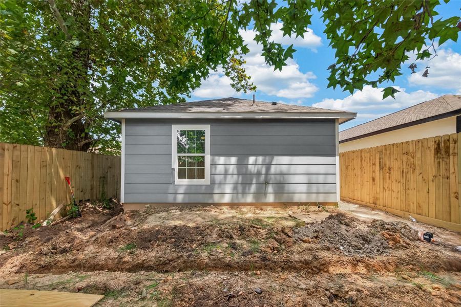 Exterior details and patio area of a home in , Houston (Image 17). Exterior details and patio area of a home in , Houston (Image 17).