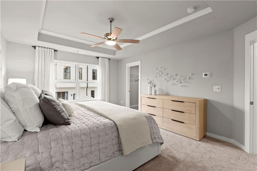 Furnished interior view inside a new home in One Riverside West, Atlanta (Image 40).