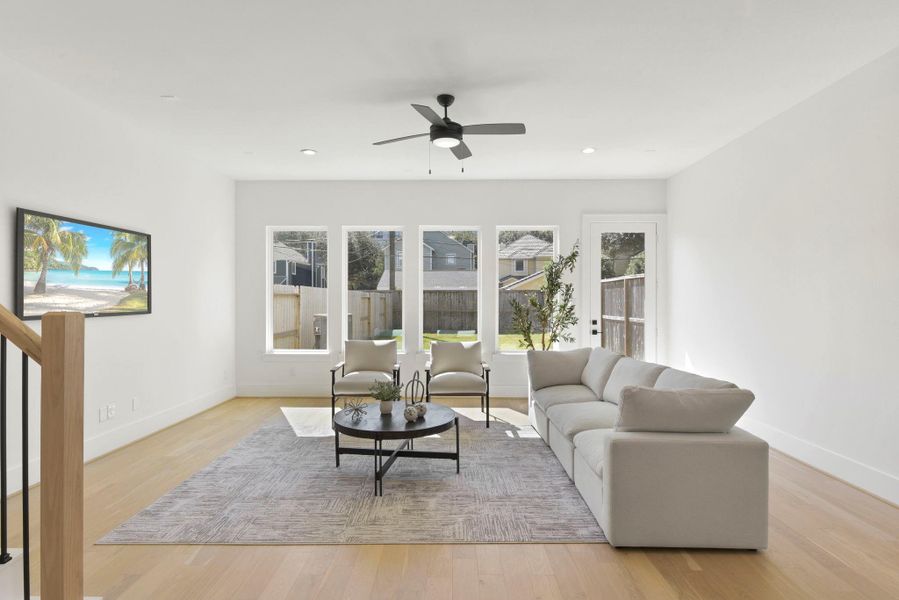 Furnished interior view inside a new home in , Houston (Image 2).