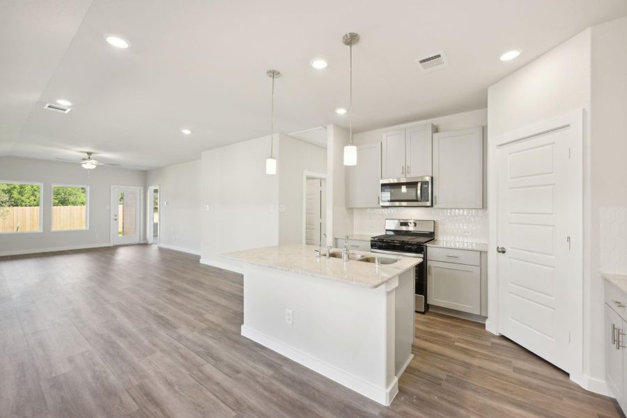 Photo is not of the actual home, but is an inspirational photo of builder’s model home and may depict options, furnishings, and/or decorator features that are not included