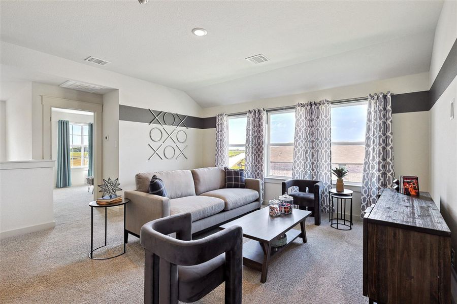 Model home photos of similar floorplans, not pictures of actual home.