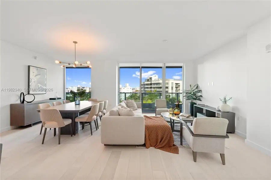 Furnished interior view inside a new home in , Bay Harbor Islands (Image 9).