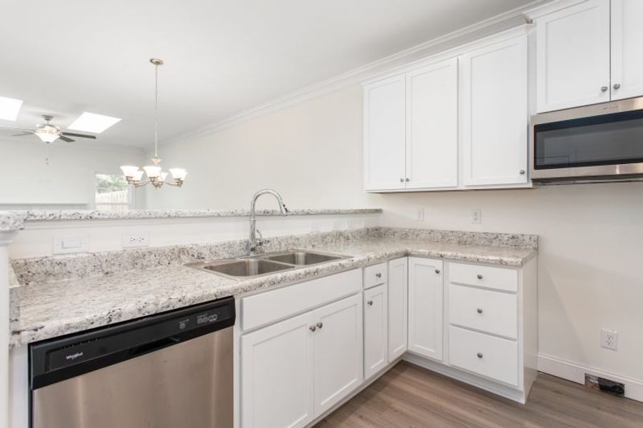 Representative furnished interior of a home built from the Devon by Keystone Homes NC in Trellises, High Point (Image 9).
