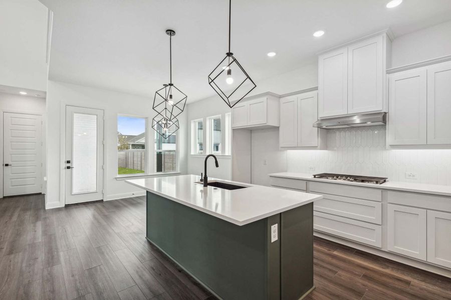 Representative furnished interior of a home built from the The Scottsburg by David Weekley Homes in Edgewater Garden Series, Fate (Image 3).