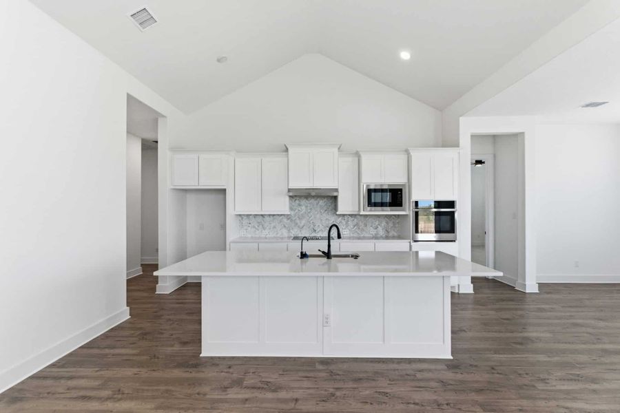 Furnished interior view inside a new home in Sienna Lakes, San Antonio (Image 10). Furnished interior view inside a new home in Sienna Lakes, San Antonio (Image 10).
