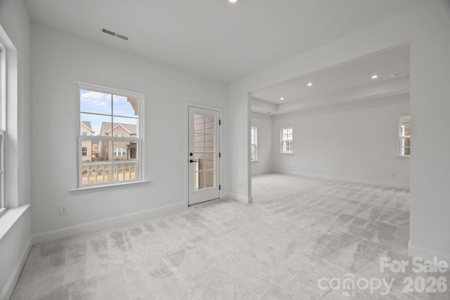 Spacious, unfurnished interior of a new home in The River District Townhomes, Charlotte (Image 13).