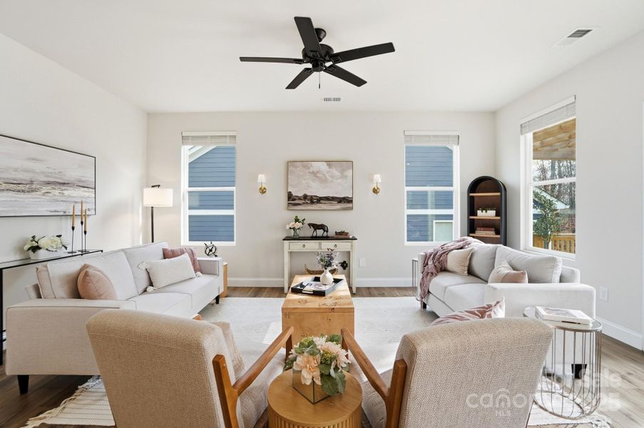 Furnished interior view inside a new home in , Cramerton (Image 5).