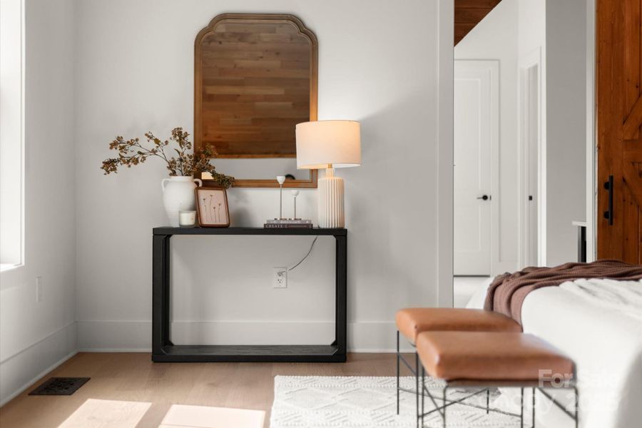 Furnished interior view inside a new home in , Cashiers (Image 19).