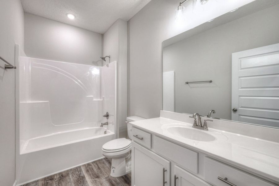 Furnished interior in a model home at Fox Run in Manchester (Image 19).