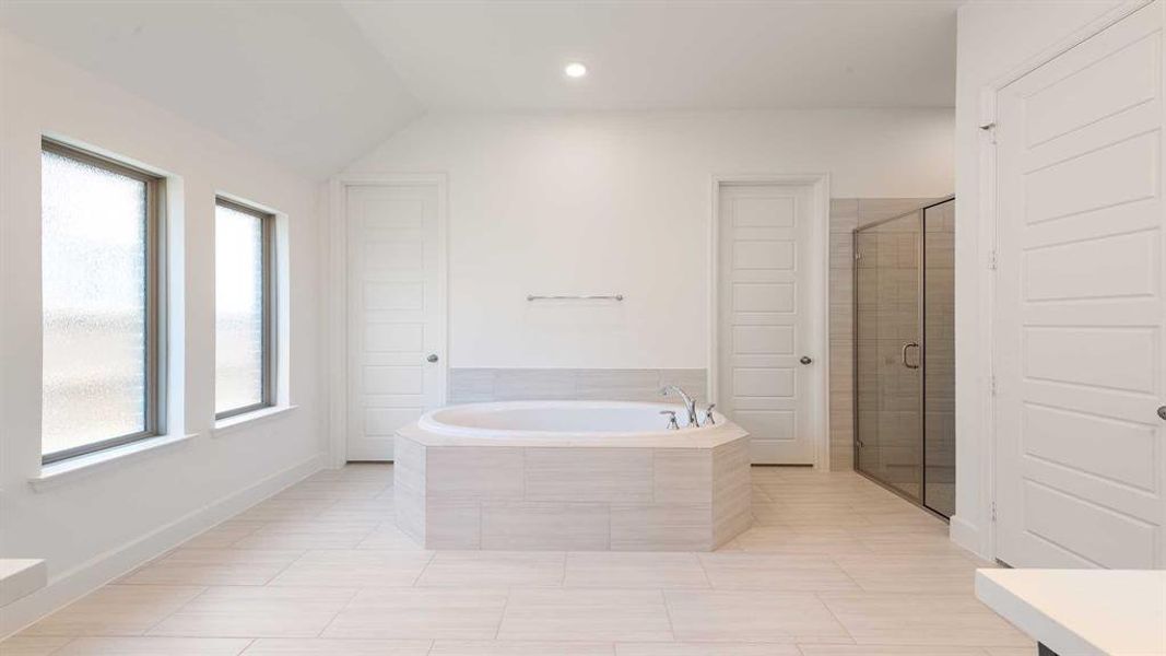 Furnished interior view inside a new home in North Sky 55', Celina (Image 12).