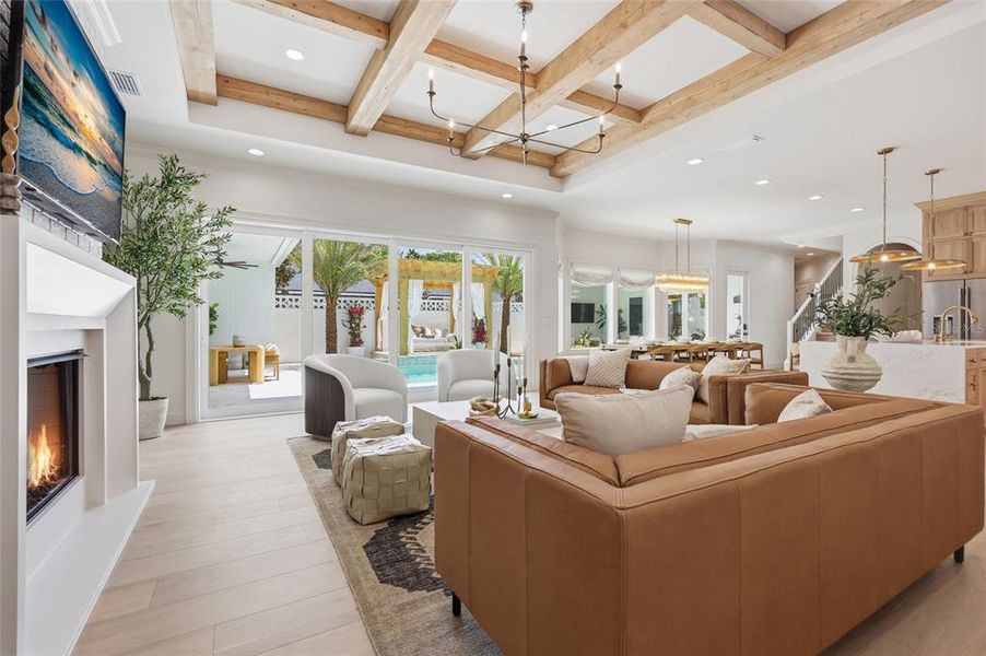 Furnished interior view inside a new home in , Newberry (Image 29).