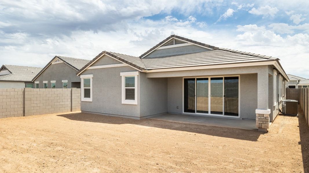 Exterior details and patio area of a home in Zanjero Pass, Waddell (Image 3).