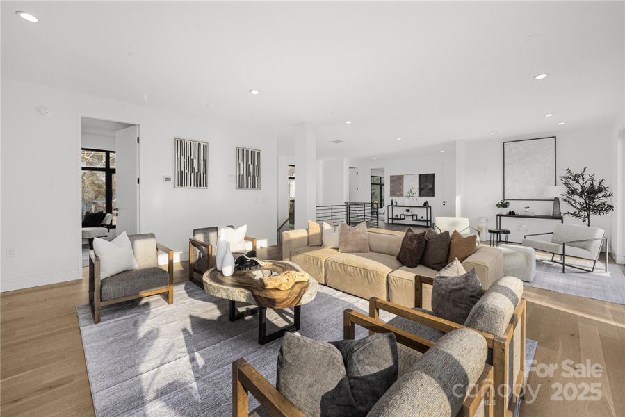 Upper-level living area.