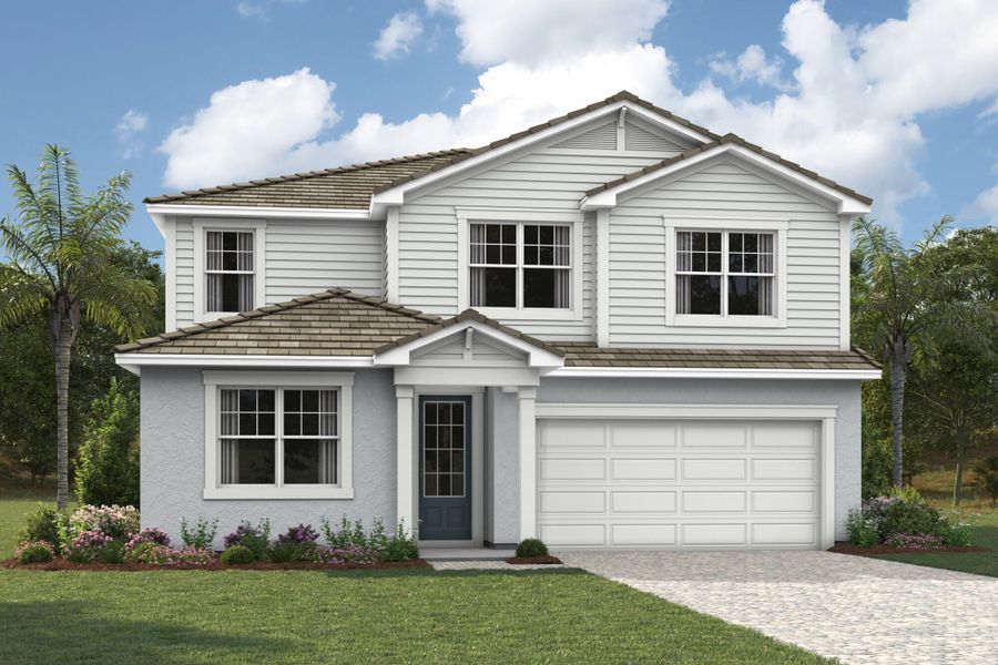 Representative exterior photo of a completed home built from the Sequoia II by Mattamy Homes in Sunstone Lakeside at Wellen Park, Venice, FL (Image 5). Representative exterior photo of a completed home built from the Sequoia II by Mattamy Homes in Sunstone Lakeside at Wellen Park, Venice, FL (Image 5).