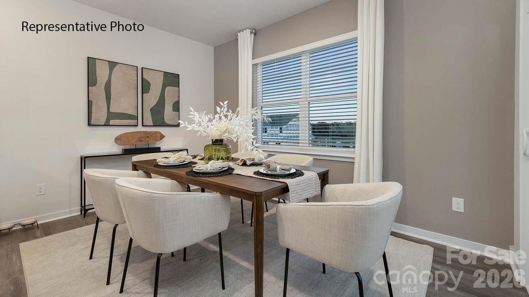Furnished interior view inside a new home in Falls at Hickory, Hickory (Image 12).