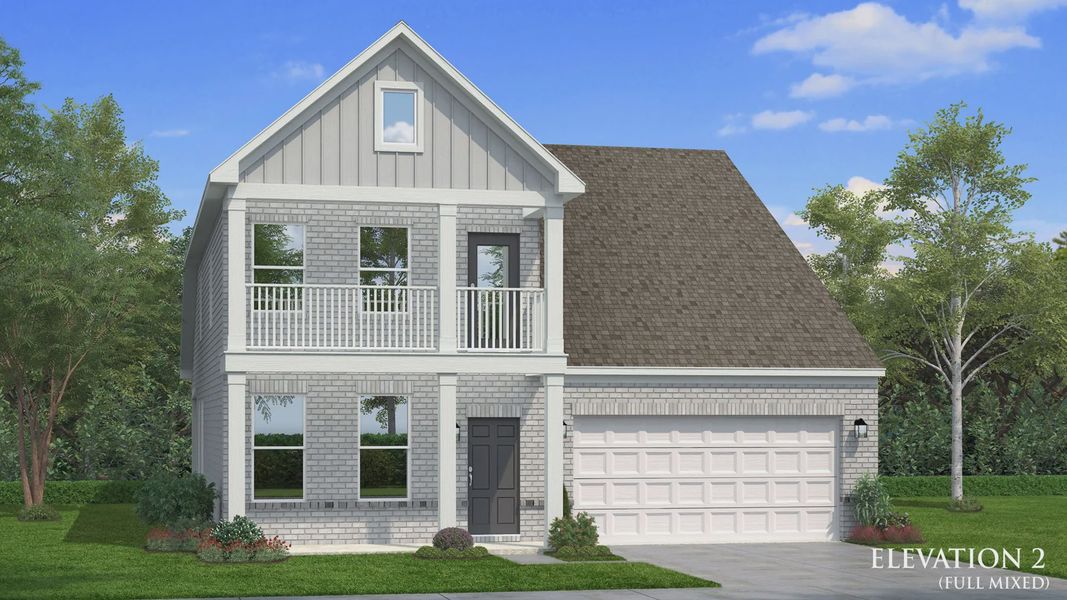 Representative exterior photo of a completed home built from the Ansley by DRB Homes in Reserve at Crowthorne, Zebulon, NC (Image 23). Representative exterior photo of a completed home built from the Ansley by DRB Homes in Reserve at Crowthorne, Zebulon, NC (Image 23).