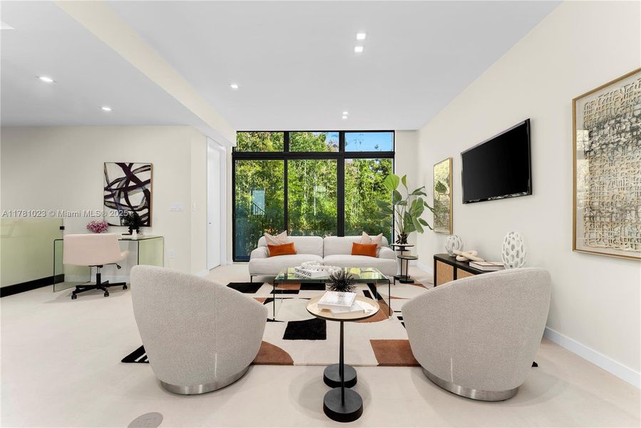 Furnished interior view inside a new home in , Miami (Image 14).
